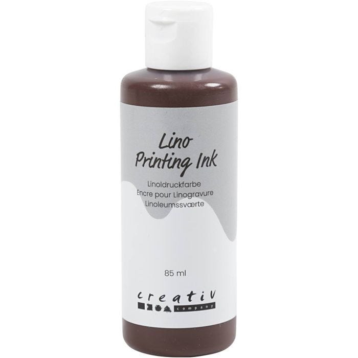 Lino Printing Ink, brown, 85 ml/ 1 bottle