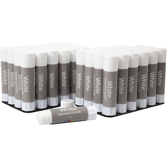 White glue stick, 10 g, 48 pc/ 1 pack
