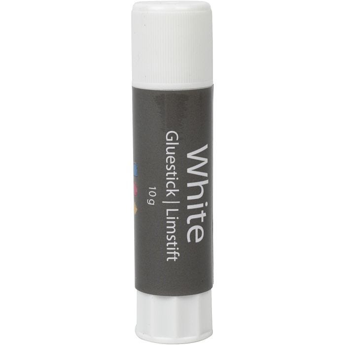 White glue stick, round, 10 g, 1 pc