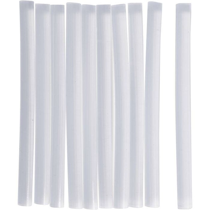 Glue Sticks Mini, L: 10 cm, dia. 7 mm, 10pc/ 1 pack