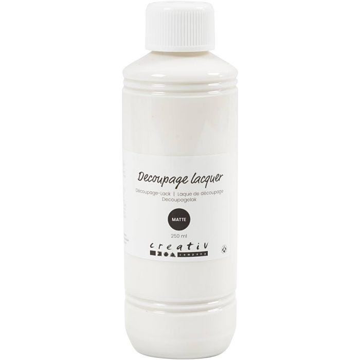 Decoupage lacquer, matt, 250 ml/ 1 bottle