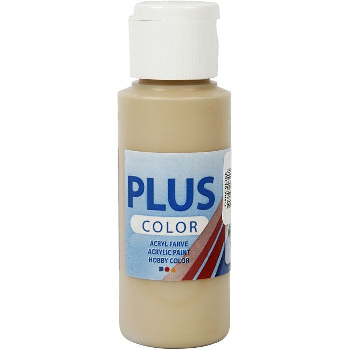 Plus Color Craft Paint, dark beige, 60 ml/ 1 bottle