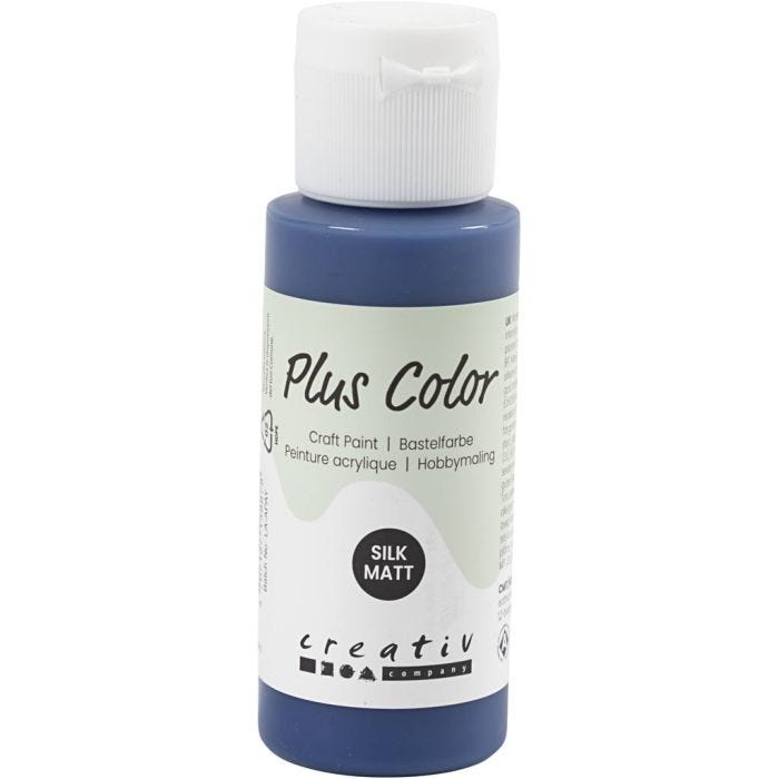 Plus Color Craft Paint, navy blue, 60 ml/ 1 bottle