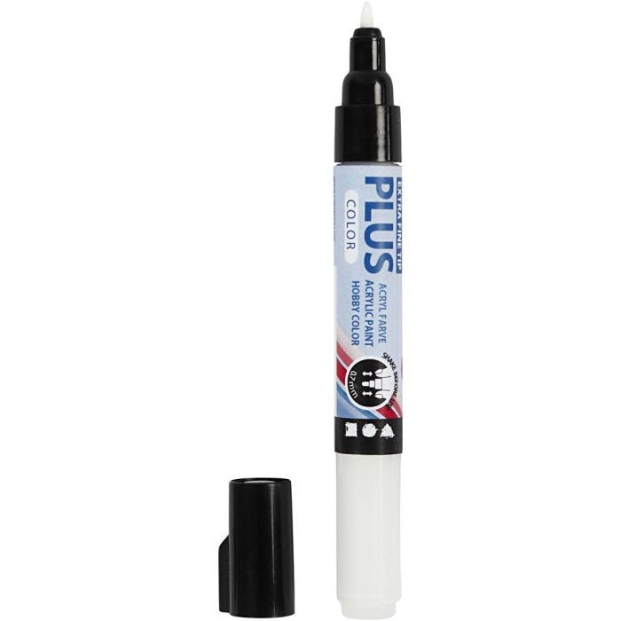 Plus Color Marker, L: 14,5 cm, line 0,7 mm, off-white, 5,5 ml, 1 pc