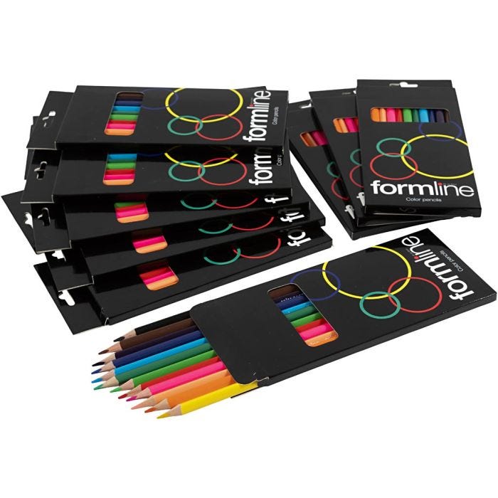 formline coloured pencils, lead 2,5-3, 12x12 pc/ 1 pack