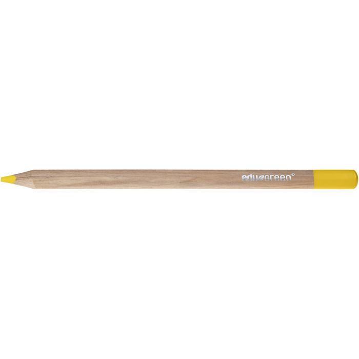 Edugreen Jumbo Coloured Pencils, lead 5 mm, yellow, 10 pc/ 1 pack