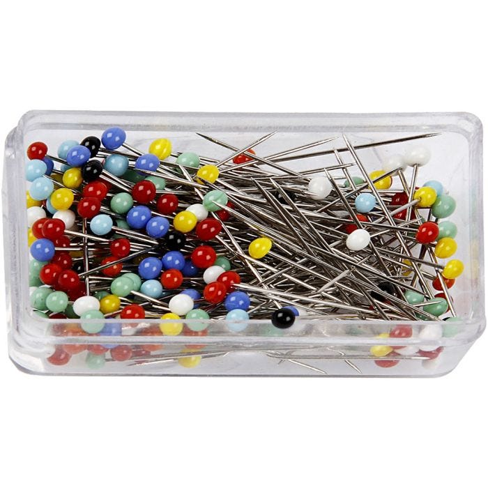 Head Pins, L: 31 mm, 200 pc/ 1 pack