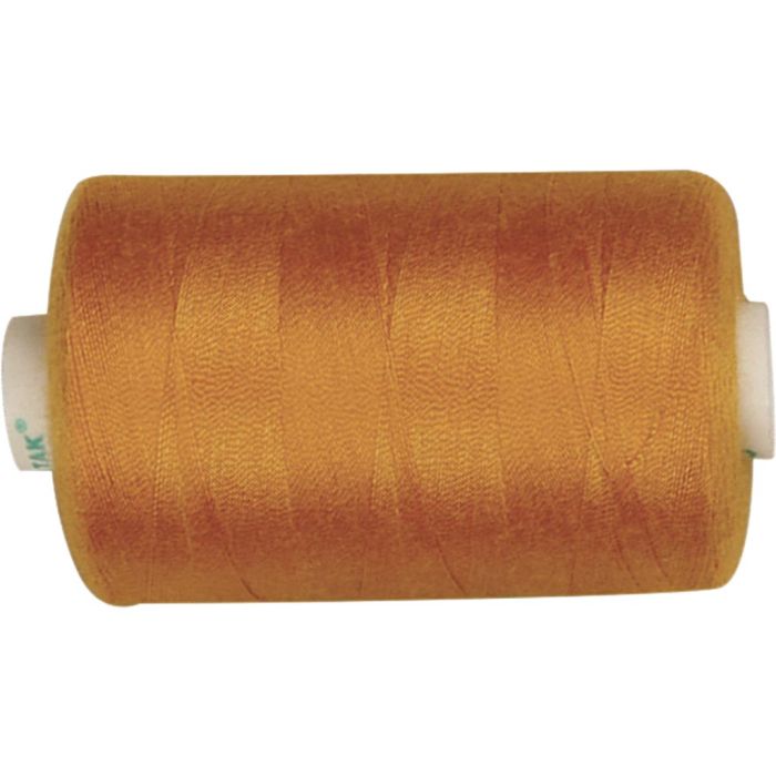 Sewing Thread, polyester, golden, 1000 m/ 1 roll