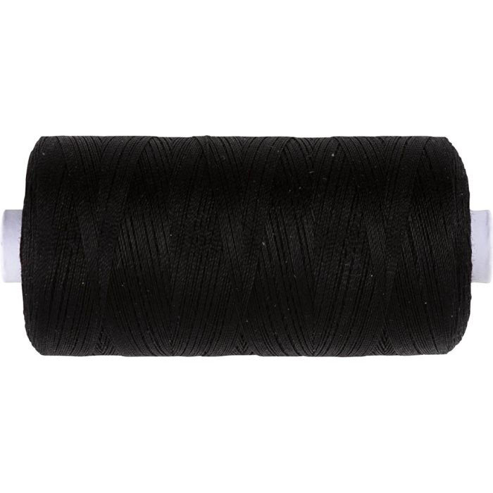 Sewing Thread, black, 1000 m/ 1 roll