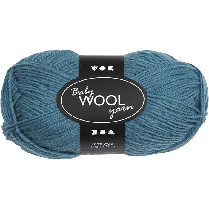 Baby Yarn, L: 172 M, petrol, 50 g/ 1 ball