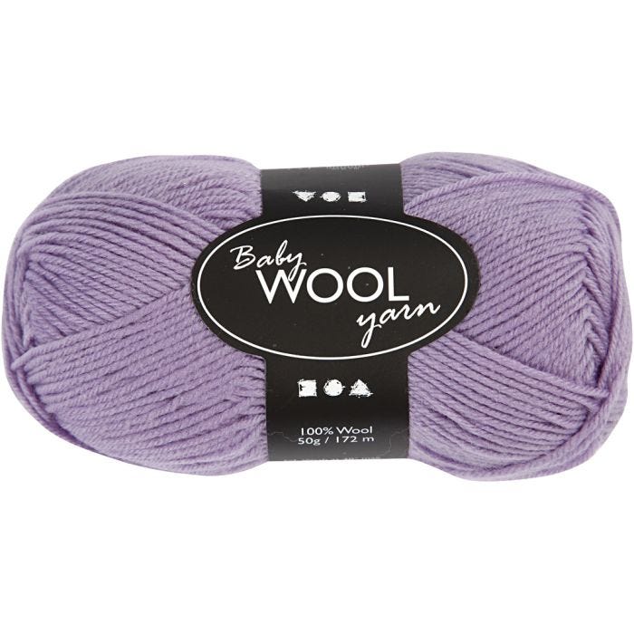 Baby Yarn, L: 172 M, purple, 50g/ 1 ball