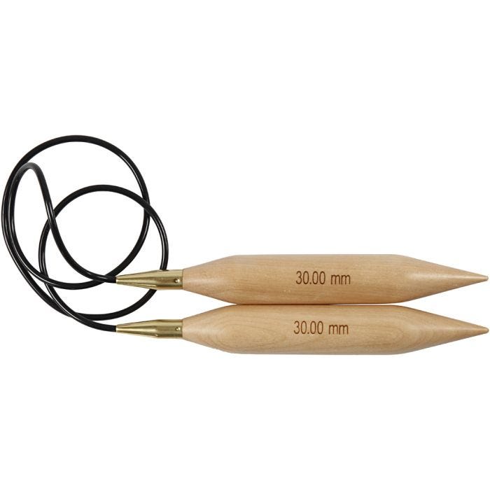 Circular Knitting Needle, L: 150 cm, size 30 mm, 1 pc