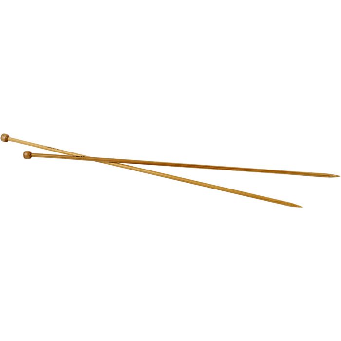 Knitting Needles, L: 35 cm, size 4,5 mm, 1 pair