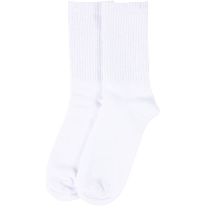 Cotton Socks, size 35-38, white, 1 pair