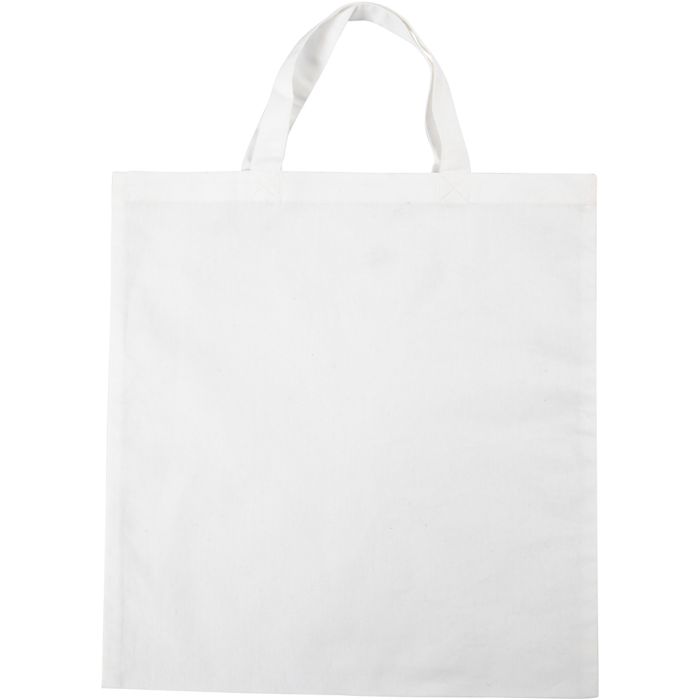 Shopping Bag, size 38x42 , 130 , white, 20 pc/ 1 pack