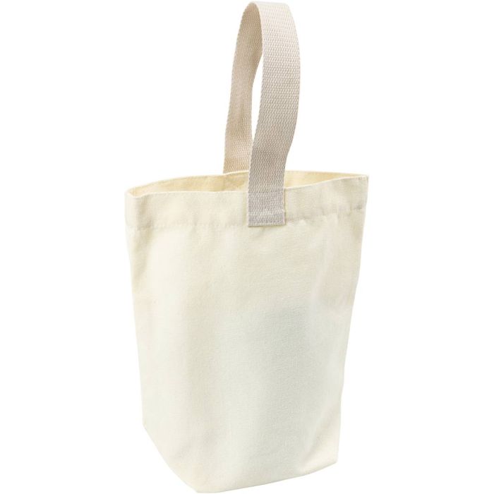 Small Tote Bag, H: 26 cm, D. 9,5 cm, W: 23 cm, light natural, 1 pc