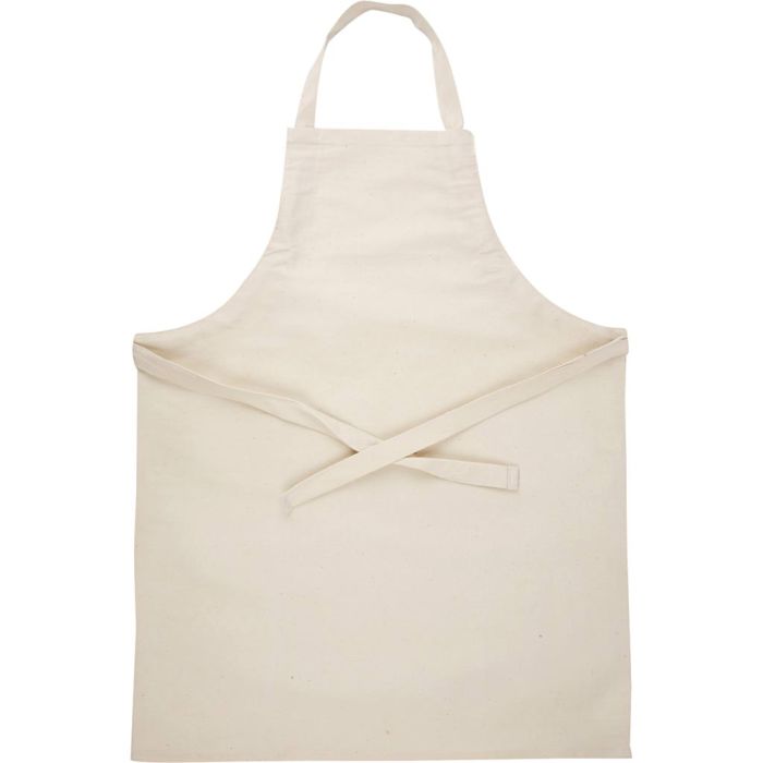 Apron, L: 70 cm, W: 55 cm, size 7-12, 210 g, natural, 1 pc