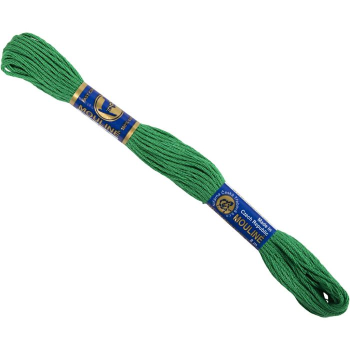 Embroidery Floss, green, 12x8 m/ 1 pack