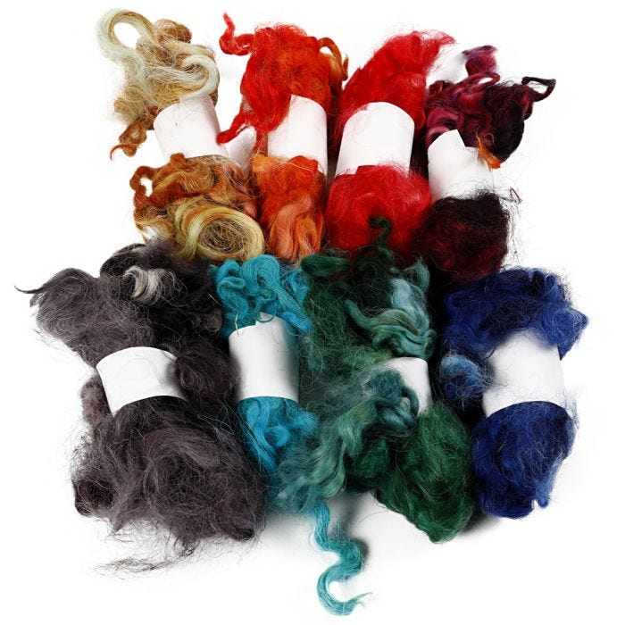 Curly Locks, assorted colours, 8x20 g/ 1 bundle