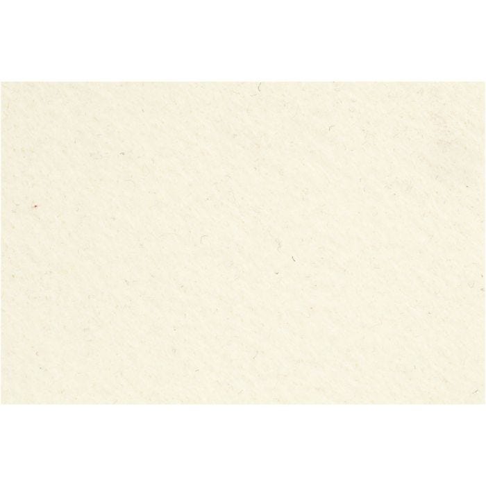 Craft Felt, sheet 42x60 cm, thickness 3 mm, off-white, 1 sheet