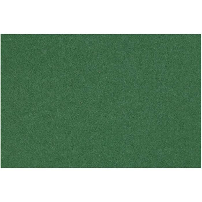 Craft Felt, sheet 42x60 cm, thickness 3 mm, dark green, 1 sheet