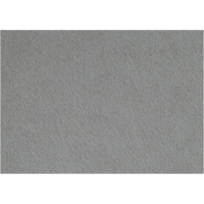 Craft Felt, sheet 42x60 cm, thickness 3 mm, grey, 1 sheet