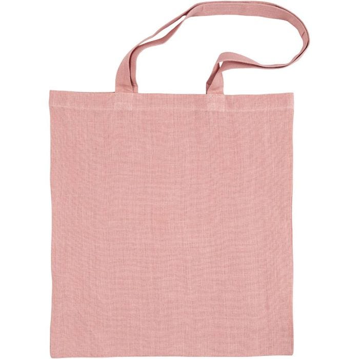 Tote bag, size 38x42 cm, 185 g, rose, 1 pack