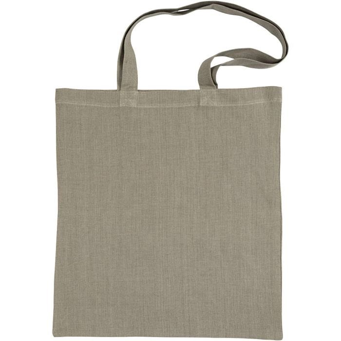 Tote bag, size 38x42 cm, 185 g, dusty green, 1 pack