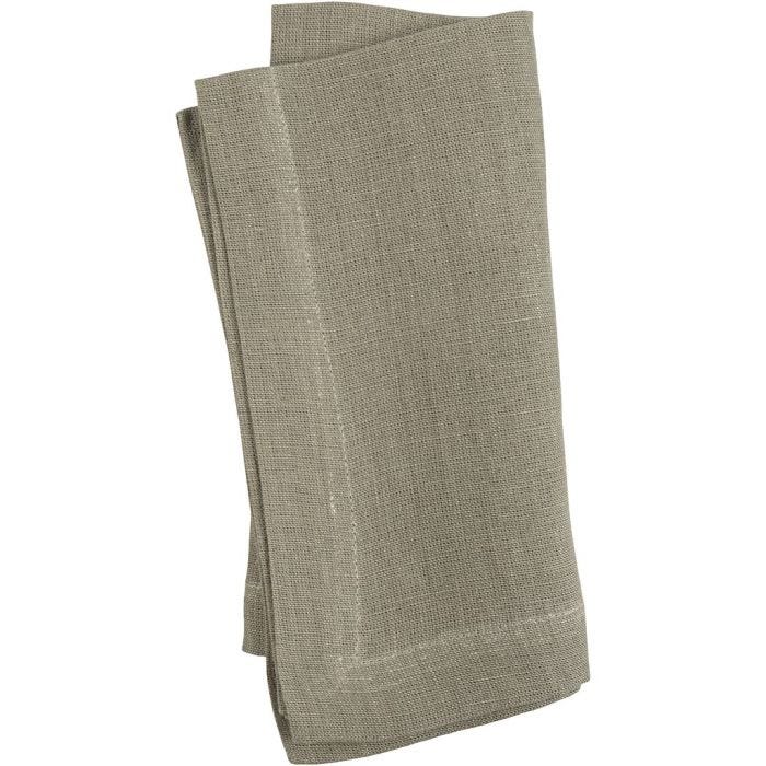 Fabric napkin, size 42x42 cm, 185 g, dusty green, 2pc/ 1 pack