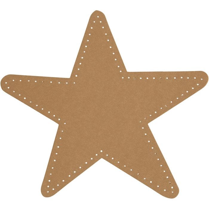 Star, dia. 17 cm, 350 g, natural, 4 pc/ 1 pack