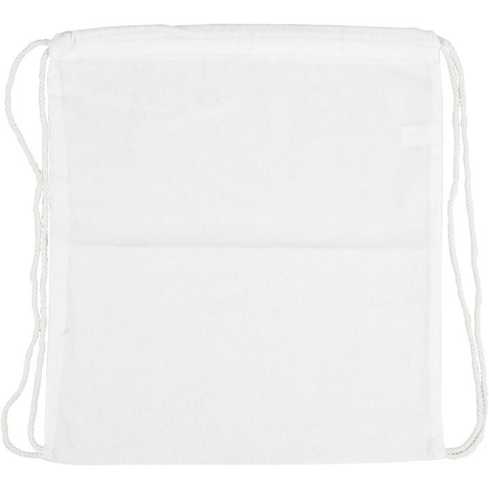 Drawstring Bag, size 37x41 cm, 130 g, white, 1 pc