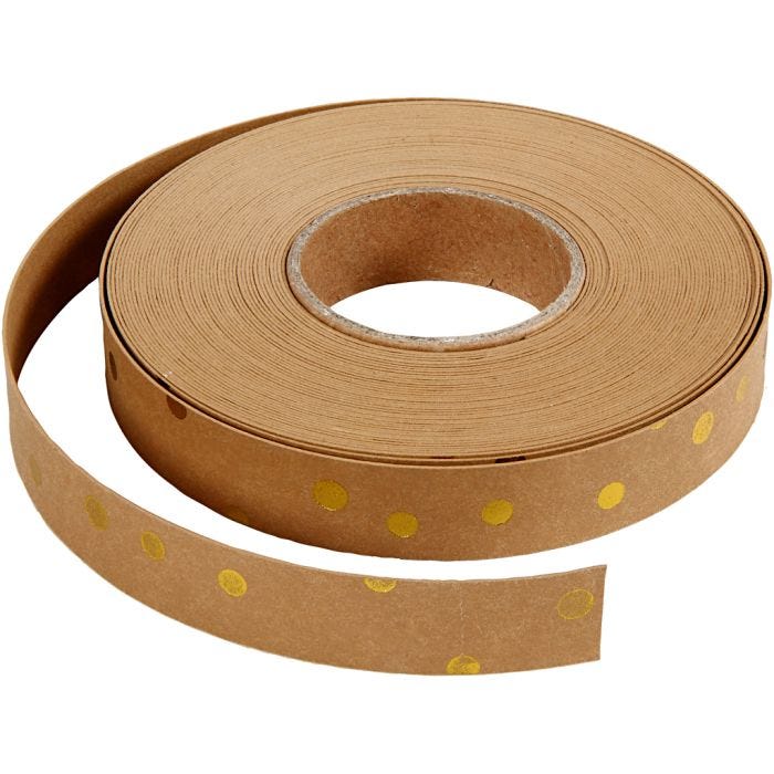 Weaving strips, W: 15 mm, thickness 0,55 mm, light brown, 9.50 m/ 1 roll