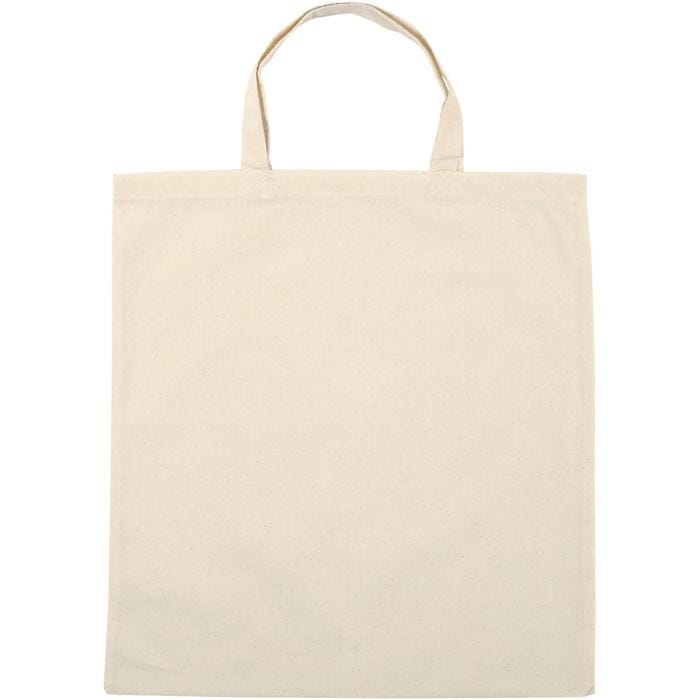 Tote Bag, size 38x42 cm, 145 g, light natural, 5 pc/ 1 pack