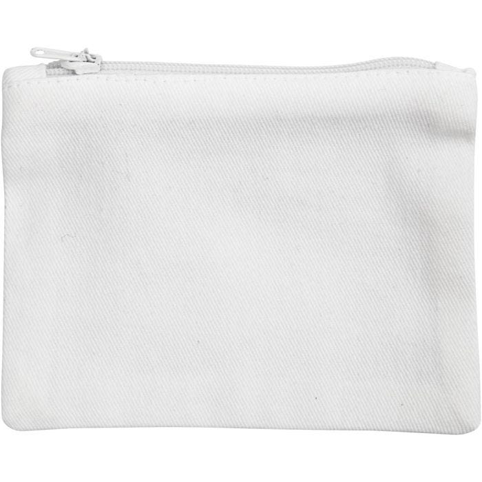 Purse, size 9x12 cm, 210 g, white, 12 pc/ 1 pack