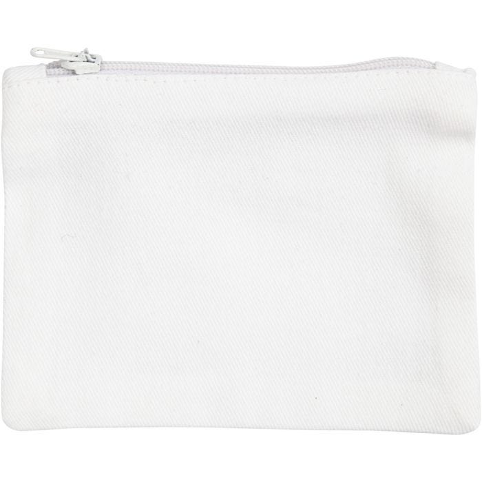 Purse, size 9x12 cm, 210 g, white, 1 pc