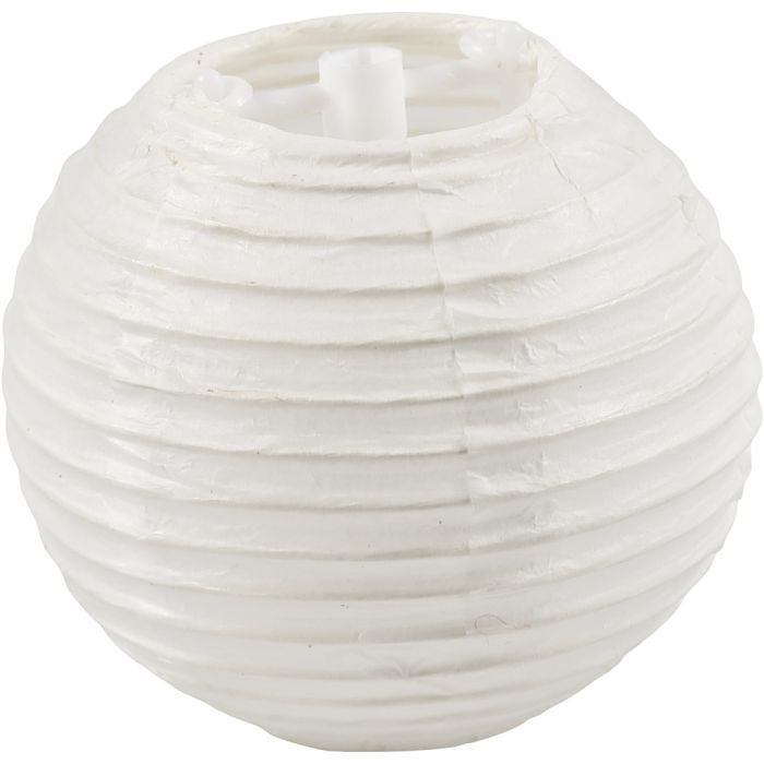 Paper Lamp, Round, dia. 7,5 cm, white, 10 pc/ 1 pack