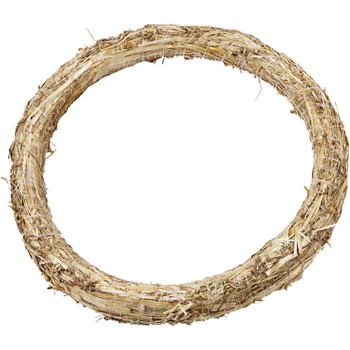 Straw Wreath, dia. 35 cm, thickness 3 cm, 1 pc