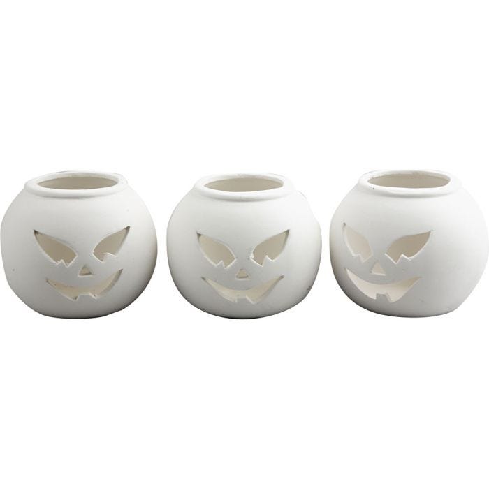 Tea Light Candle Holder, size 9x9x7,5 cm, white, 12 pc/ 1 box