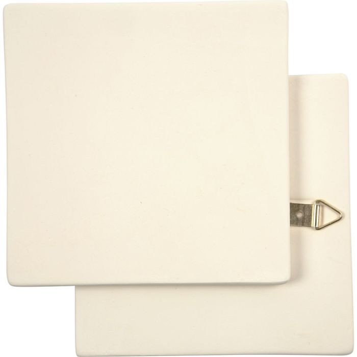 Art Tile, size 13x13 cm, thickness 7 mm, white, 1 pc