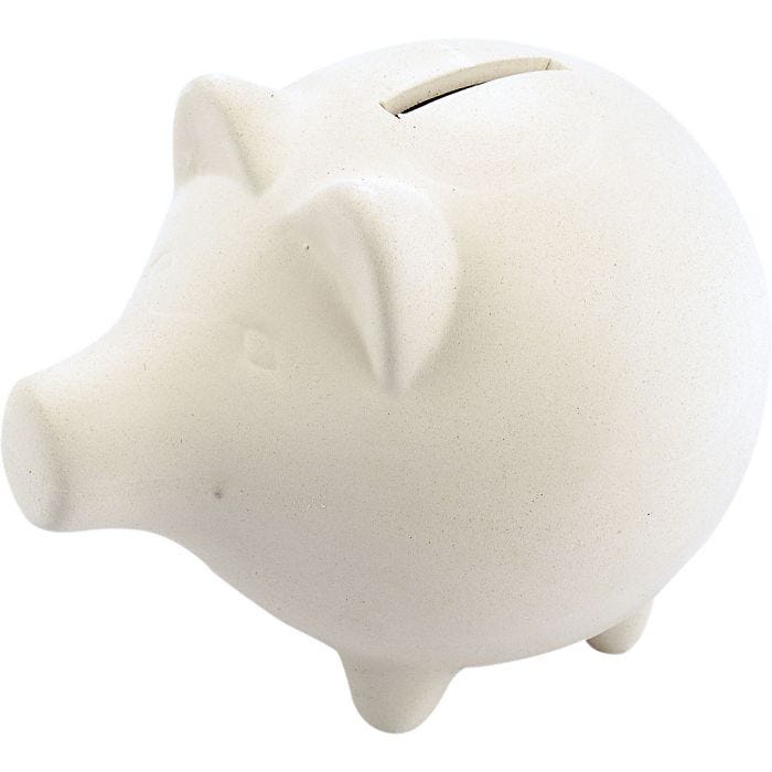 Piggy Bank, H: 11 cm, L: 14 cm, 10 pc/ 1 pack