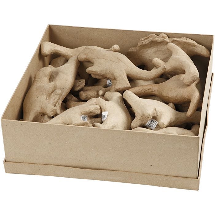 Dinosaur, H: 9-12,5 cm, W: 4,5+5,5 cm, 21pc/ 1 pack