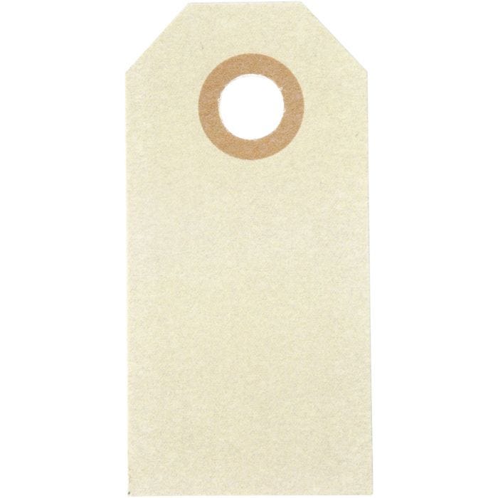 Manila Tags, size 3x6 cm, 250 g, cream, 1000pc/ 1 pack