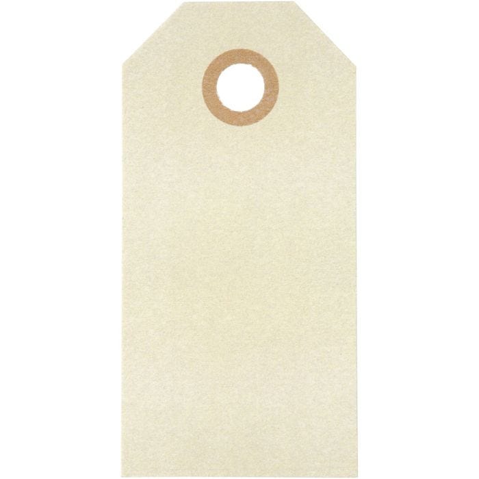 Manila Tags, size 4x8 cm, 250 g, cream, 1000pc/ 1 pack