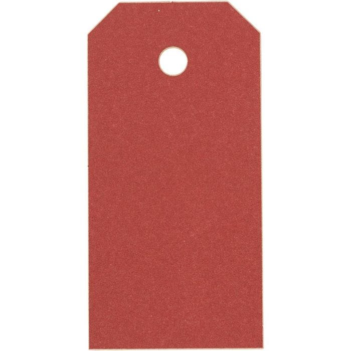 Manila Tags, size 4x8 cm, 250 g, red, 1000 pc/ 1 pack