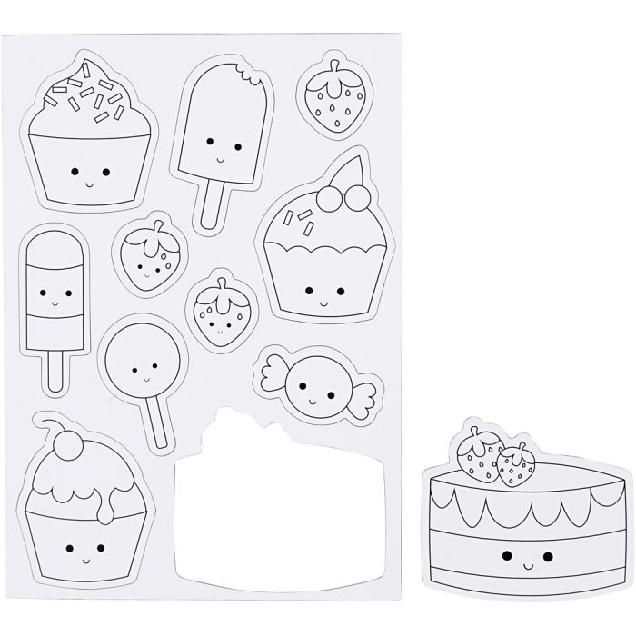 Magnets, Gourmandises, size 14,85x21 cm, 1 sheet