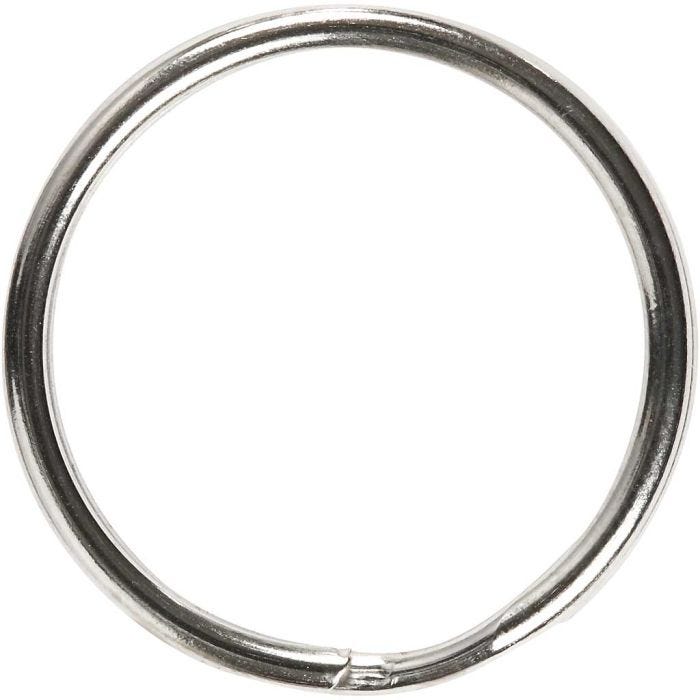 Key rings, dia. 25 mm, 8 pc/ 1 pack