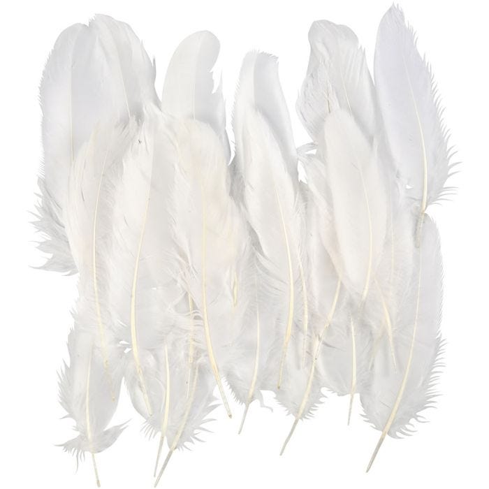 Feathers, white, 350pc/ 1 pack