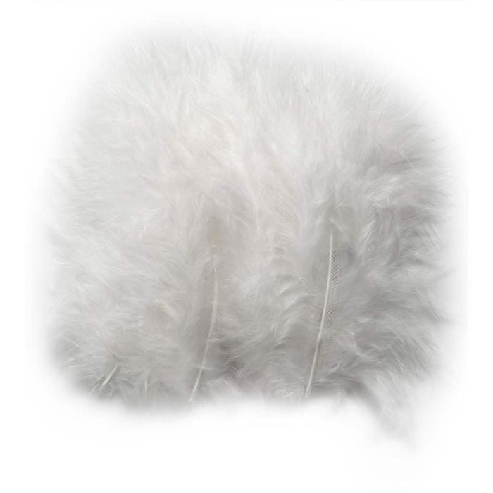 Down, 5-12 cm, white, 15pc/ 1 pack