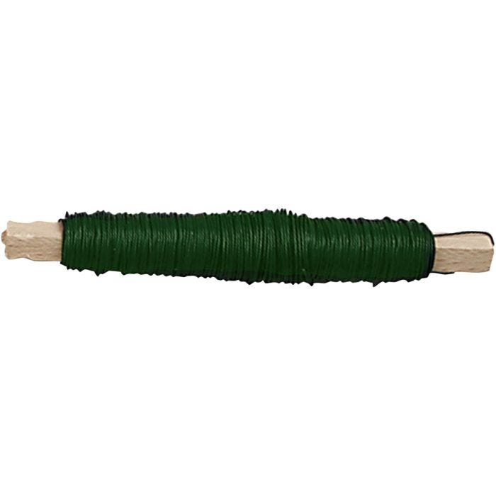 Florist Wire, thickness 0,5 mm, green, 10x100 g, 10x50 m/ 1 pack