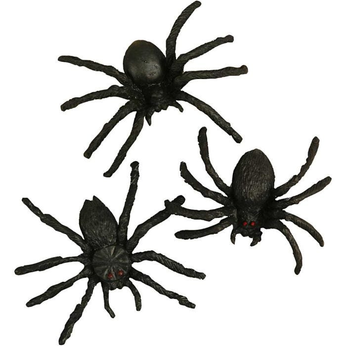 Spiders, 4 cm, 60pc/ 1 pack
